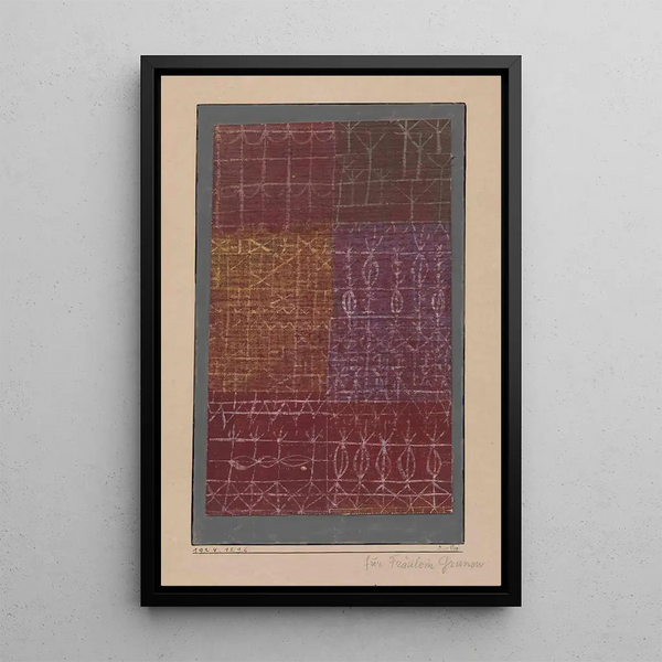 Rideau - Paul Klee — indrammet kunstværk på væggen