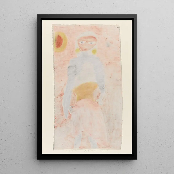 Begyndelse på cabaret - Paul Klee — indrammet kunstværk på væggen