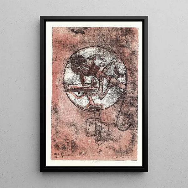 L'Amoureux - Paul Klee — indrammet kunstværk på væggen