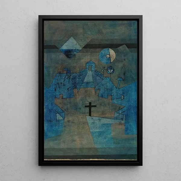 Cimetière de Dunes - Paul Klee — indrammet kunstværk på væggen