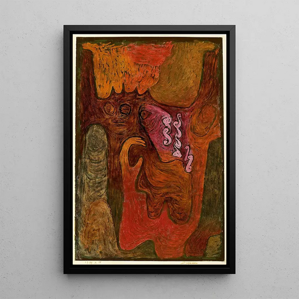 Dryades - Paul Klee — indrammet kunstværk på væggen