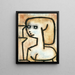 Fille en deuil - Paul Klee — indrammet kunstværk på væggen