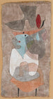 Dame med Hat og Lille Bord - Paul Klee — visning af kunstværket
