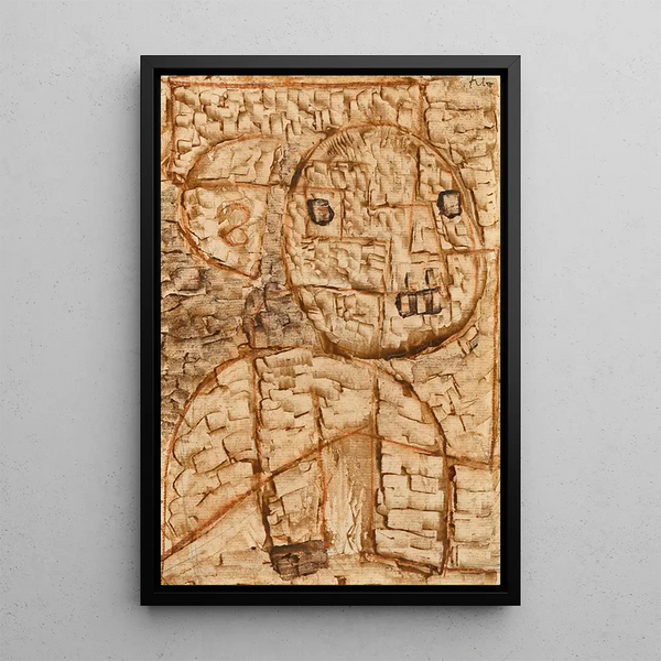 Hrender - Paul Klee — indrammet kunstværk på væggen