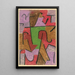 Indien - Paul Klee — indrammet kunstværk på væggen