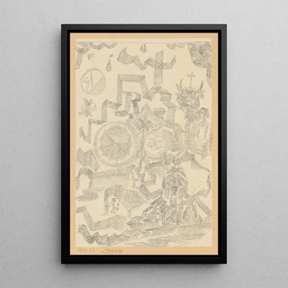 Paul Klee - Legende Gedenkblatt mit d heil Stier Legend Memorial Page with Holy Bull.webp