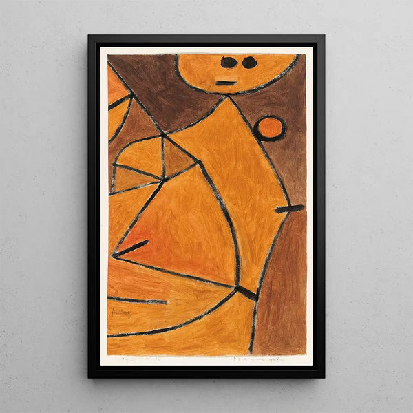 Mannequin - Paul Klee — indrammet kunstværk på væggen