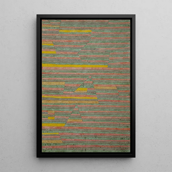 Monuments à G - Paul Klee — indrammet kunstværk på væggen