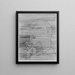 Le gamle mand, der tæller - Paul Klee — indrammet kunstværk på væggen