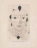 Croquis af et portræt af en dame i kostume - Paul Klee — visning af kunstværket