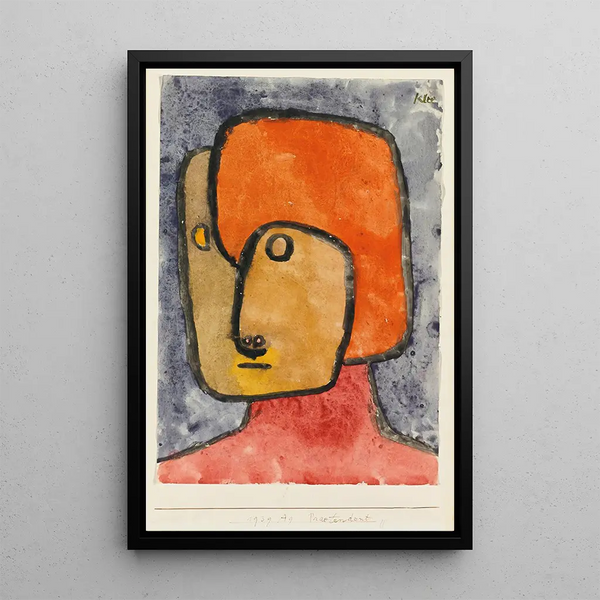 Prætendant prætentieux - Paul Klee — indrammet kunstværk på væggen