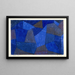 Rochers la nuit - Paul Klee — indrammet kunstværk på væggen