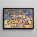 Paul Klee | Maleri Forme stricte de montagne, montagne cristalline — indrammet kunstværk på væggen