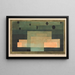 Le firmament au-dessus du temple - Paul Klee — indrammet kunstværk på væggen