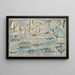 Le Rhin à Duisbourg - Paul Klee — indrammet kunstværk på væggen