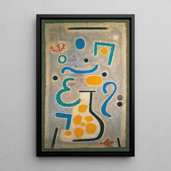 Le vase - Paul Klee — indrammet kunstværk på væggen