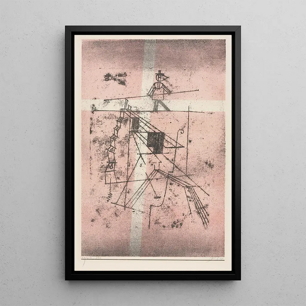 Funambule - Paul Klee — indrammet kunstværk på væggen