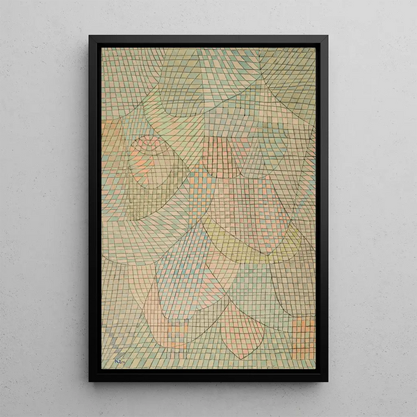 Voilé - Paul Klee — indrammet kunstværk på væggen