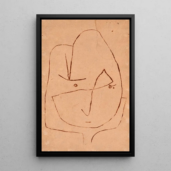 Va se faner - Paul Klee — indrammet kunstværk på væggen