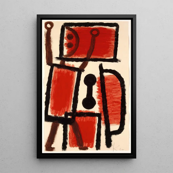 Serrurier - Paul Klee — indrammet kunstværk på væggen