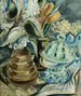 Hortensia- og tulipanmaleri - Paul Kleinschmidt — visning af kunstværket