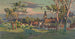 Landsby med en kirke - Paul Léon Félix Schmitt Source: Tableau Village avec une église - Paul Léon Félix Schmitt | Reproduction — visning af kunstværket