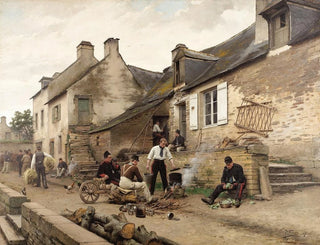 Paul Louis Narcisse Grolleron - Soldiers Around the Campfire.webp