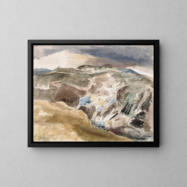 hjorten - Paul Nash — indrammet kunstværk på væggen