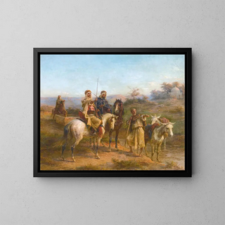 Paul Philippoteaux - Cavaliers Dans Le Desert.webp
