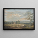 Vue Lointaine de Maidstone depuis Lower Bell Inn Boxley Hill - Paul Sandby — indrammet kunstværk på væggen