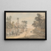 Bayswater, London - Paul Sandby — indrammet kunstværk på væggen