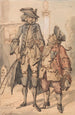 Karikatur af George Bubb Dodington og Sir Thomas Robinson - Paul Sandby — visning af kunstværket
