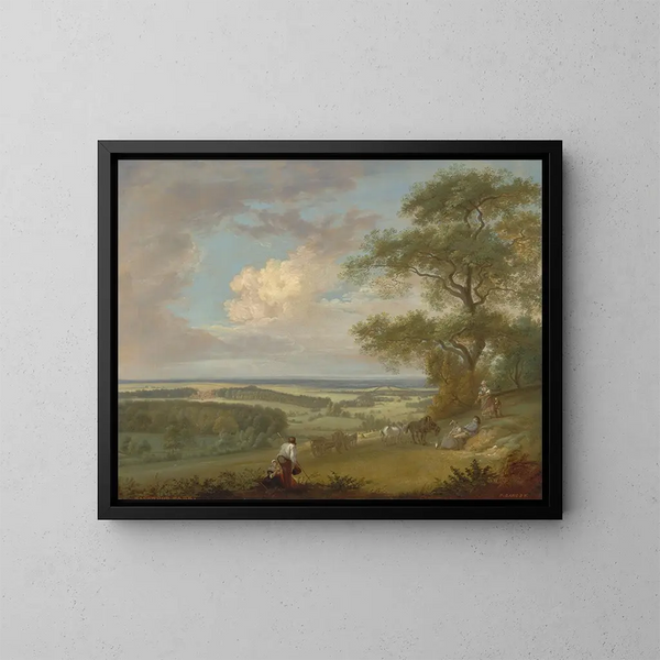 Hackwood Park, Hampshire - Paul Sandby — indrammet kunstværk på væggen