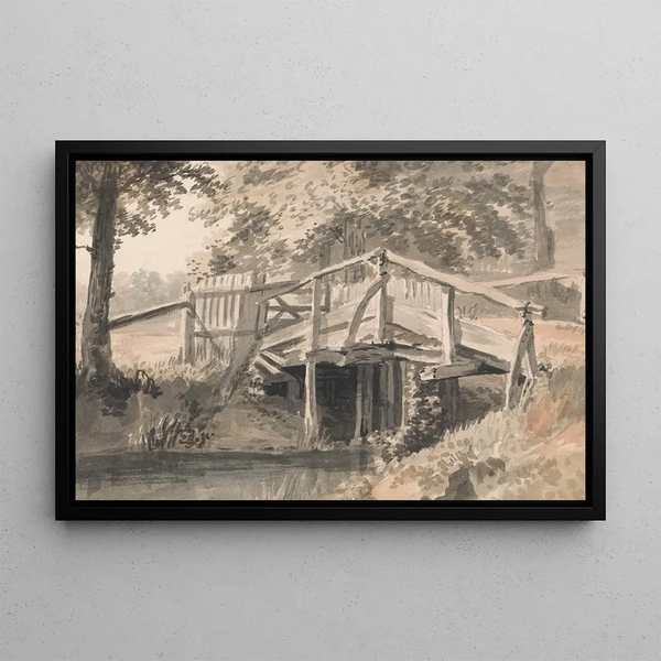 Paul Sandby - Stream and Wooden Bridge.webp