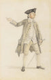 Studie af en gentleman med en tricorn hat - Paul Sandby — visning af kunstværket