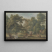 Le Jardin de la maison de Thomas Sandby à Englefield Green près de Windsor - Paul Sandby — indrammet kunstværk på væggen