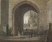 La porte de la tour au château de Windsor - Paul Sandby — visning af kunstværket