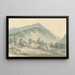 Landskabsmaleri af Beddgelert, Nordwales - Paul Sandby Munn — indrammet kunstværk på væggen