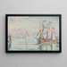 Antibes, morgen - Paul Signac — indrammet kunstværk på væggen