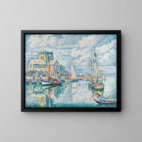 Barfleur - Paul Signac — indrammet kunstværk på væggen