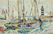 Bateaux ved havnen på øen Groix - Paul Signac — visning af kunstværket