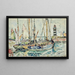 Bateaux ved havnen på øen Groix - Paul Signac — indrammet kunstværk på væggen