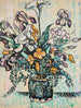 Bouquet iris arum tulipes i en vase af André Metthey - Paul Signac — visning af kunstværket