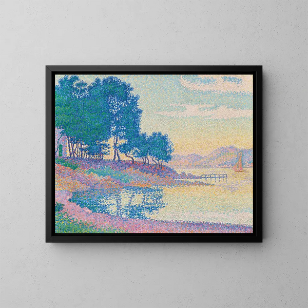 Calanque des Canoubiers, Pointe de Bamer, Saint-Tropez - Paul Signac — indrammet kunstværk på væggen