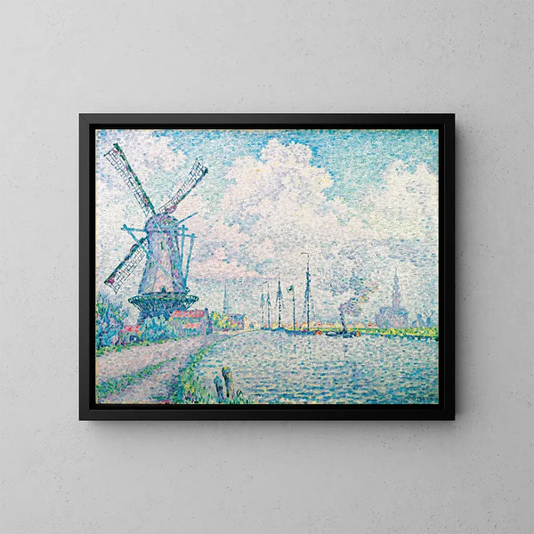 Canal d'Overschie - Paul Signac — indrammet kunstværk på væggen