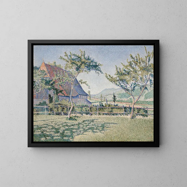 Le Château dans la prairie - Paul Signac — indrammet kunstværk på væggen