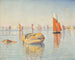 Concarneau i ro i morgenstunden - Paul Signac — visning af kunstværket