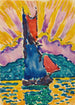 Solnedgang - Paul Signac — visning af kunstværket