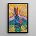 Solnedgang - Paul Signac — indrammet kunstværk på væggen