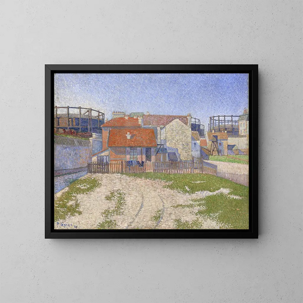 Gazomètres à Clichy - Paul Signac — indrammet kunstværk på væggen
